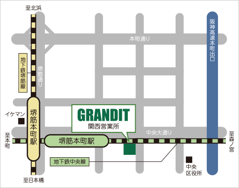 関西事業所地図