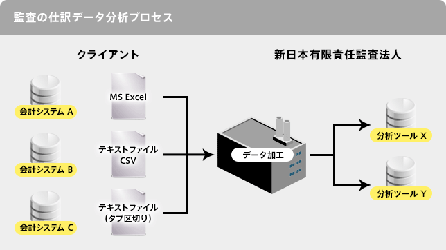 監査の仕訳データ分析プロセス