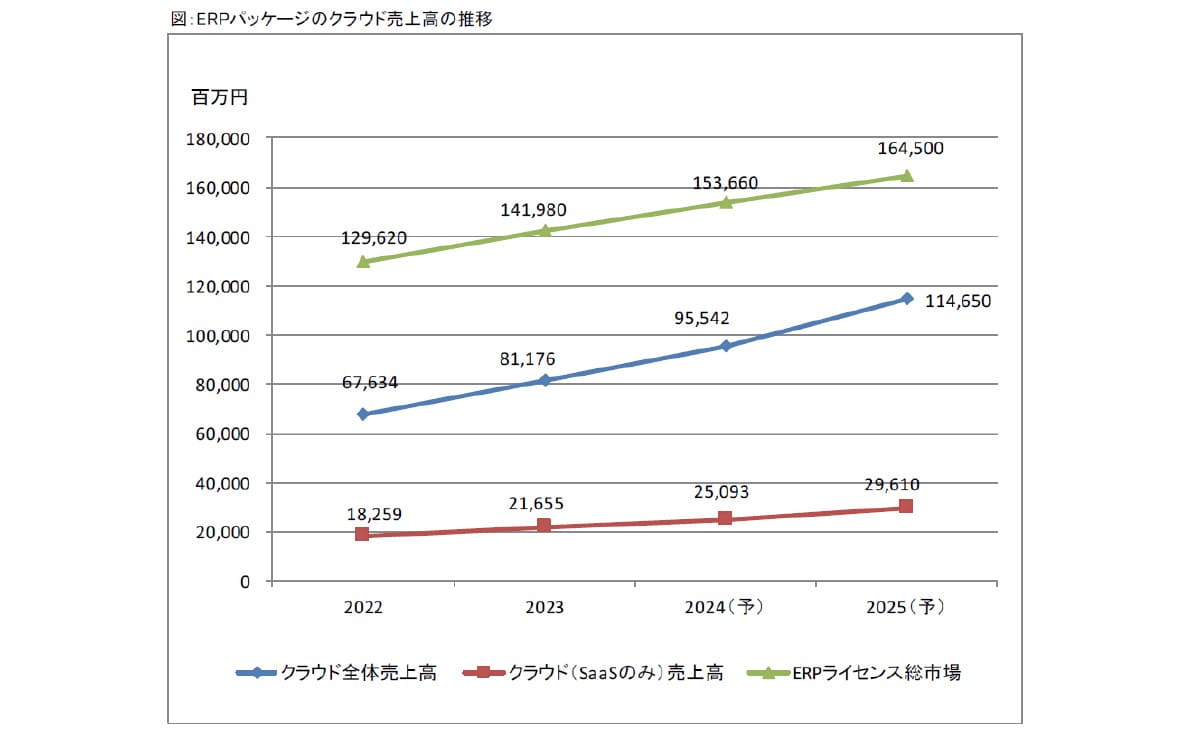 ERP市場動向に関する調査（2024年）　イメージ